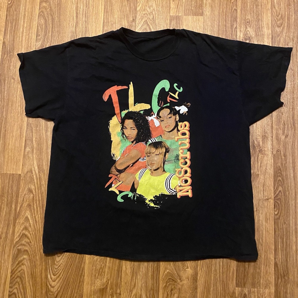 TLC Group Shirt Adult XL‎ No Scrubs Rap Hip Hop 90s